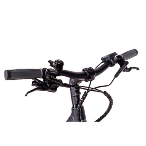 28 Zoll E-Bike Trekking Damen CHRISSON E-ACTOURUS mit 10 Gang Shimano Deore schwarz-matt, PowerPack 400