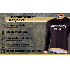 Winter Fahrradjacke Herren CHRISSON FROSTBUSTER