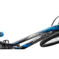 27,5 Zoll ALU Hardtail MTB Mountainbike CHRISSON ROANER mit 18 Gang SHIMANO ALIVIO 4000 13,2kg schwarz blau