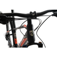 29 Zoll ALU Hardtail MTB Mountainbike CHRISSON ROANER mit 18 Gang SHIMANO ALIVIO 4000 13,5kg schwarz orange