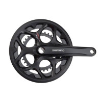 Shimano Tourney FC-A070  Kurbelgarnitur Aluminium 50/34 Zähne 170mm schwarz KS Ring