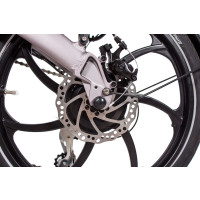 20 Zoll E-Bike Klapprad CHRISSON EFOLDER mit 8 Gang Shimano Acera grau-matt